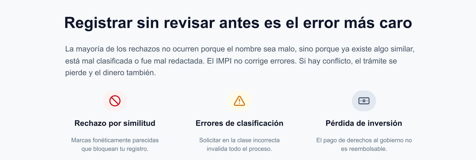 Registrar sin revisar